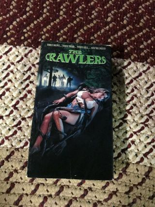 The Crawlers Horror Sov Slasher Rare Oop Vhs Big Box Slip