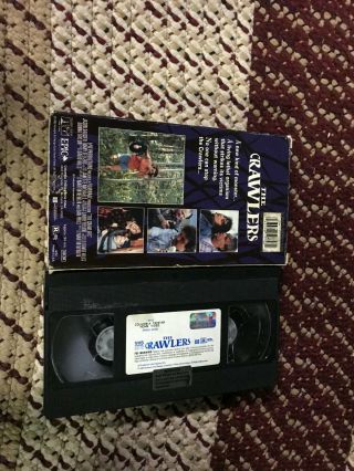 THE CRAWLERS HORROR SOV SLASHER RARE OOP VHS BIG BOX SLIP 2