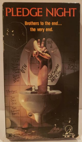 1990 Pledge Night Vhs Movie Cult,  Horror,  Gore,  Frat Hazing,  Rare,  And Htf
