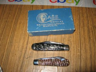 2 Rare Case Xx Pocket 2 Blade Knifes 1920 - 39 W/box In Very