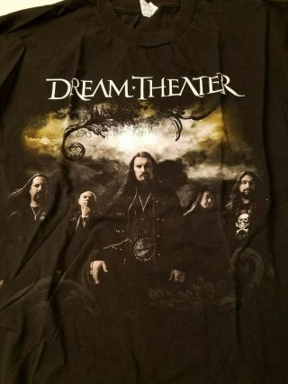 Rare Official Dream Theater 2010 Black Clouds Silver Tour Shirt Xl Unworn
