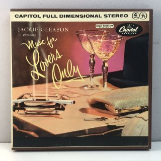 Jackie Gleason Music For Lovers Only 4 Track 7 1/2 Ips Reel Tape 7.  5 Zw - 352 Rare