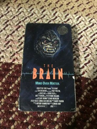 The Brain Horror Sov Slasher Rare Oop Vhs Big Box Slip