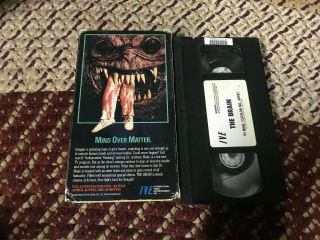 THE BRAIN HORROR SOV SLASHER RARE OOP VHS BIG BOX SLIP 2