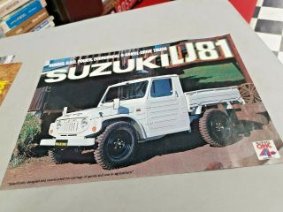 1970s Suzuki Lj81 Ute Sales Brochure Rare