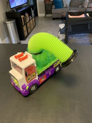 The Trash Pack Green Purple Garbage Sewer Truck Moose Toys Rare 6