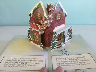 Rare The Night Before Christmas by Clement Clarke Moore’s A Hallmark Pop - Up Book 4