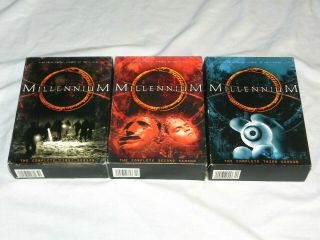 = Rare Xlnt Cond = Millennium Seasons 1 - 3 Dvd 18 - Disc Set