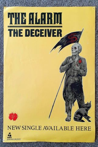 The Alarm - The Deceiver - 1984 - Single Promo Poster - Rare