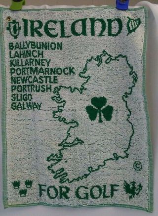 Rare Ballybunion Golf Club 19x15 " Golf Towel - County Kerry,  Ireland - A Beauty