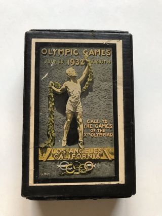 Vintage Playing Cards 1932 Los Angeles Olympic Games Movie Stars Rare