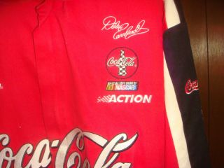 Coca Cola Dale Earnhardt 3 Jacket,  Bright Red Vintage,  Great Shape,  Mens L RARE 2