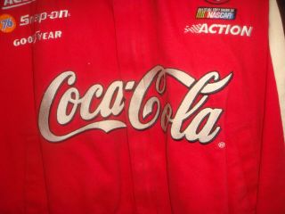 Coca Cola Dale Earnhardt 3 Jacket,  Bright Red Vintage,  Great Shape,  Mens L RARE 4