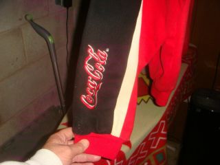 Coca Cola Dale Earnhardt 3 Jacket,  Bright Red Vintage,  Great Shape,  Mens L RARE 6
