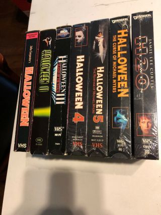 Halloween 1 - 7 VHS Horror Slasher Rare OOP John Carpenter Michael Myers 3