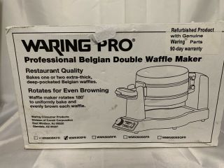 Waring Pro WMK600 Double Belgian Waffle Maker - RARE & HARD TO FIND 4