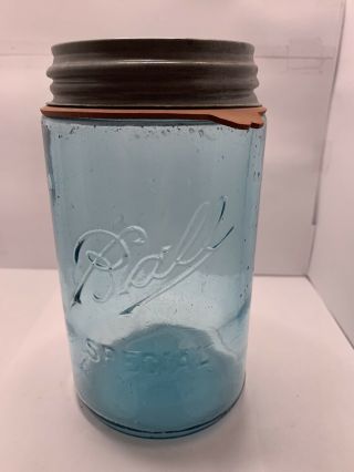 Rare Shoulder Seal Ball Special Wide Mouth Quart Fruit Jar