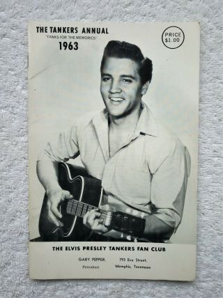 Rare Elvis Tankers Fan Club - The Tankers Annual " Tanks For The Memories " 1963.
