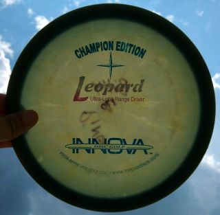 Rare 1st Or 2nd Run Innova Champion Edition Leopard - 175 Grams,  Ce,  Rainbow