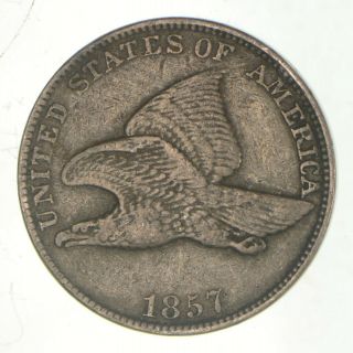 Crisp - 1857 - Flying Eagle United States Cent - Rare 985