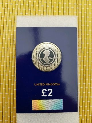 Rare Jane Austen £2 Two Pound Coin 2017 In Presentation Pack Brilliant Unc