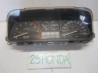 1988 Honda Crx Hf Factory Instrument Cluster Speedo Ef Oem Jdm Rare