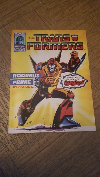 V Rare Transformers Uk Comic 113 1st Deaths Head Appearance 1987 Robots
