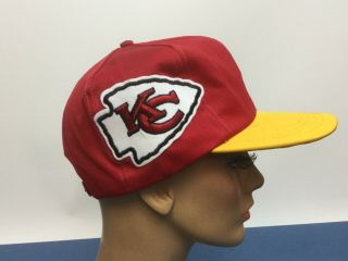 Vintage Kansas City Chiefs Snapback Hat Side Arrowheads Rare 1980 Patches