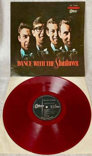 Shadows " Dance With The Shadows " Ultra - Rare Orginal Japanese 1st Press Red Wax
