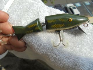 Vintage Rare Paw Paw Fishing Lure Medium Size Jointed Caster Beauty