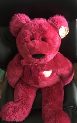 Retired Extra Large 2.  5 Feet Ty " Valentina " 30’ Beanie Buddy With Tag Plush Rare