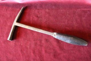 & Most Rare Double Edged Hand Wrought Slate Hammer Circa 1700s - 1800s