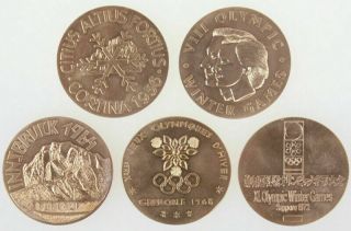 Winner Medal X.  Olympic Winter Games Grenoble 1968 - Gold Platet Very Rare