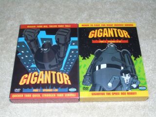 Gigantor Dvd Box Set Parts 1 & 2 Episodes 1 - 52 8 Discs Very Rare
