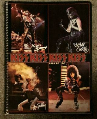 Kiss 1977 Aucoin Notebook Stuart Hall Co.  Alive Ii Collage Ex,  Rare Gene Paul