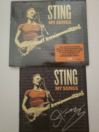 Sting Hand Signed Autographed Autograph CD My Songs Rare Authentic 2