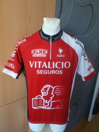 Nalini Olmo Vitalicio Seguros Jersey Giro Tour Cycling Shirt Vintage Maglia Rare