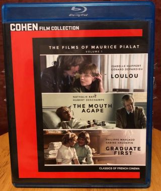 The Films Of Maurice Pialat Vol.  1 3 Disc Blu - Ray Oop Cohen Rare