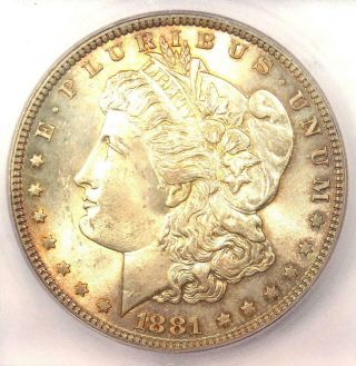1881 - P (1881) Morgan Silver Dollar $1 - Icg Ms65 - Rare In Ms65 - $585 Value