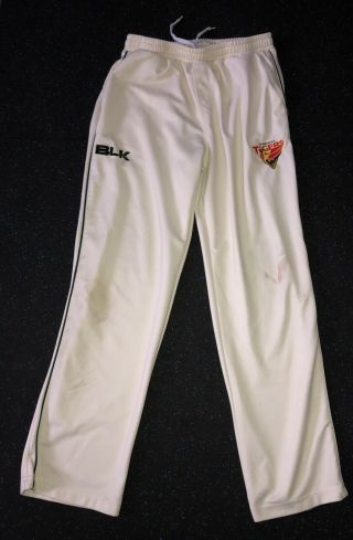 Very Rare Player Issue Match Worn Tasmanian Cricket Sheffield Shield Trousers Xl