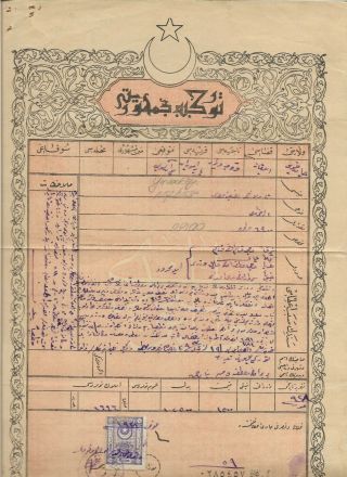 Rare Ottoman Title Deed of Yuvakoy Historical document top rarity cv$600 - $700 3