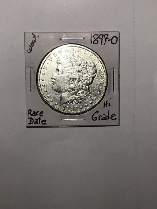 1897 - O Morgan Silver Dollar Rare Date Hard To Find Wow