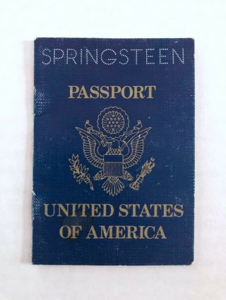 Rare Bruce Springsteen 1985 Wembley Backstage London Passport