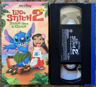 " Lilo & Stitch 2: Stitch Has A Glitch " Vhs (35220) Disney Rare Sequel