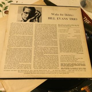 BILL EVANS WALTZ FOR DEBBY LP RIVERSIDE RM 399 - RLP 399 MONO G,  RARE JAZZ 2