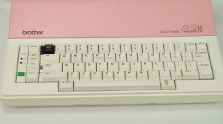 Rare Pink Vintage Brother Ax - 12m Electronic Typewriter