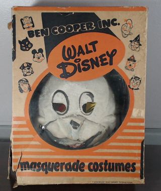 Rare Vintage Ben Cooper Minnie Mouse Masquerade Costume Mask