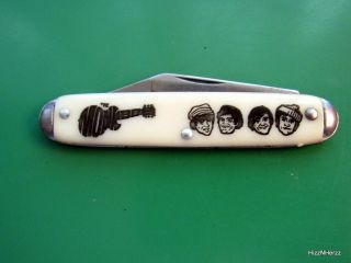 Vintage Rare Monkees Pocket Pen Knife Mickey Michale Peter Davy 1960s