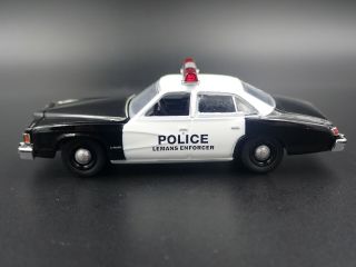 1977 77 Pontiac Lemans Enforcer Police Rare 1/64 Scale Diorama Diecast Model Car
