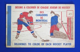 Montreal Canadiens " Des Canadiens De Montreal " Rare 1950 
